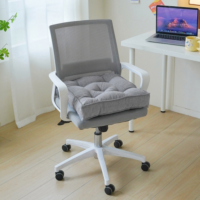 91家纺网 家纺一手货源 找家纺 囍莱家纺 2026新款柯布西耶方块坐垫 浅灰