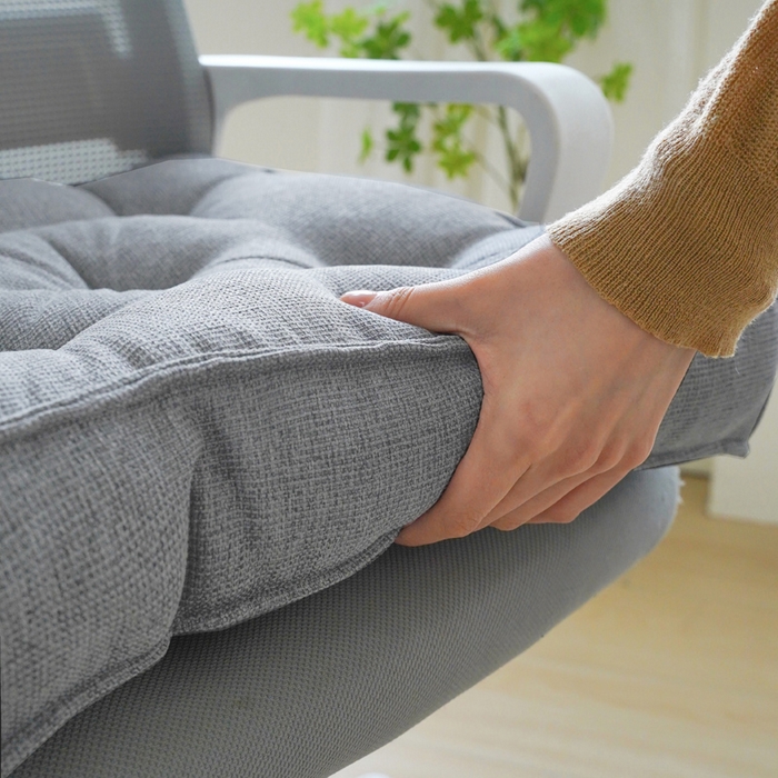 91家纺网 家纺一手货源 找家纺 囍莱家纺 2026新款柯布西耶方块坐垫 浅灰