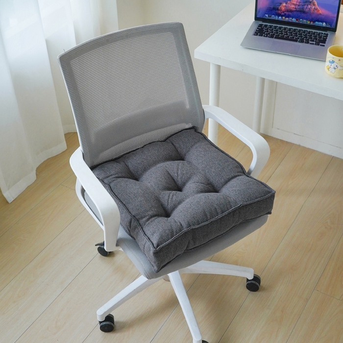 91家纺网 家纺一手货源 找家纺 囍莱家纺 2026新款柯布西耶方块坐垫 深灰