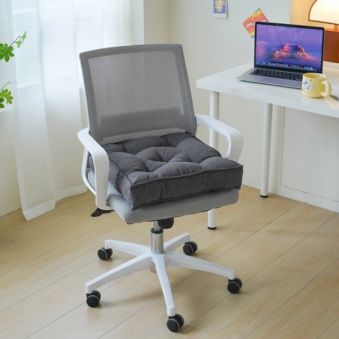 91家纺网 家纺一手货源 找家纺 囍莱家纺 2026新款柯布西耶方块坐垫 深灰