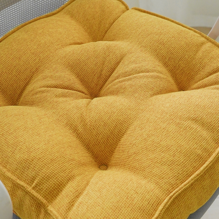 91家纺网 家纺一手货源 找家纺 囍莱家纺 2026新款柯布西耶方块坐垫 土黄