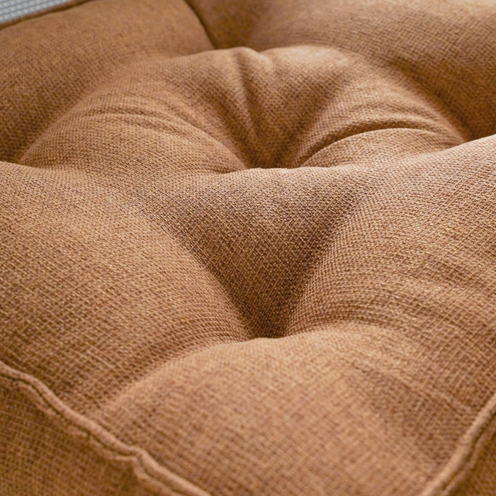 91家纺网 家纺一手货源 找家纺 囍莱家纺 2026新款柯布西耶方块坐垫 棕色