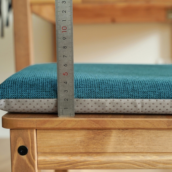 91家纺网 家纺一手货源 找家纺 囍莱家纺 2026新款记忆棉方形坐垫 绿色