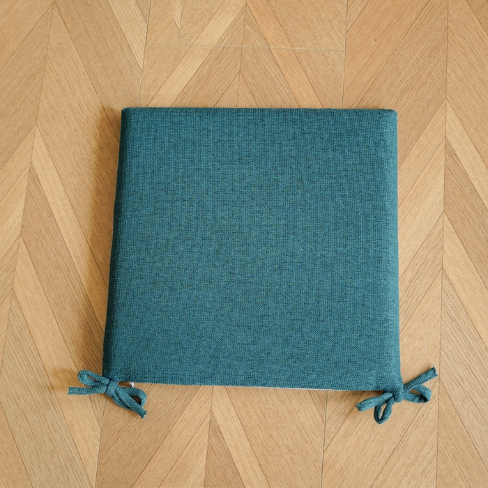 91家纺网 家纺一手货源 找家纺 囍莱家纺 2026新款记忆棉方形坐垫 绿色