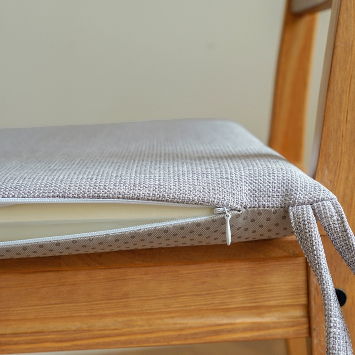 91家纺网 家纺一手货源 找家纺 囍莱家纺 2026新款记忆棉方形坐垫 浅灰