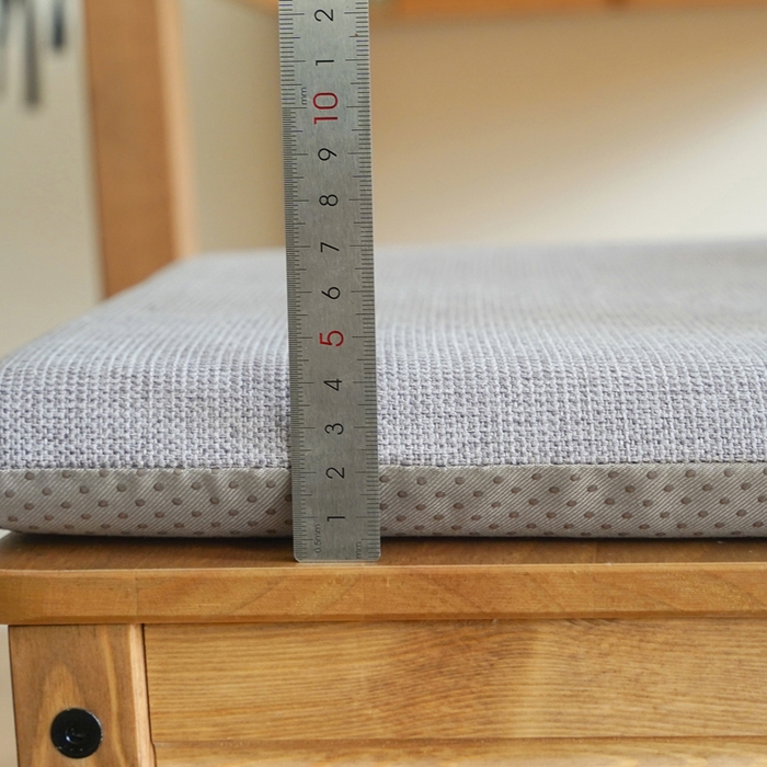 91家纺网 家纺一手货源 找家纺 囍莱家纺 2026新款记忆棉方形坐垫 浅灰