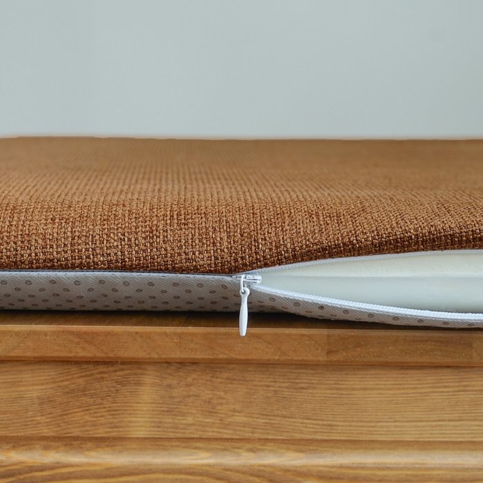 91家纺网 家纺一手货源 找家纺 囍莱家纺 2026新款记忆棉方形坐垫 棕色