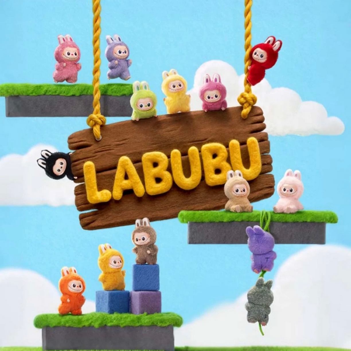 91家纺网 家纺一手货源 找家纺 【1.1周四秒杀 十九人助力0.01带回家】泡泡玛特labubu心底密码挂件盲盒A-M