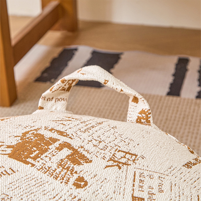 91家纺网 家纺一手货源 找家纺 囍莱家纺 2026新款英伦复古懒人坐蹲 约克金