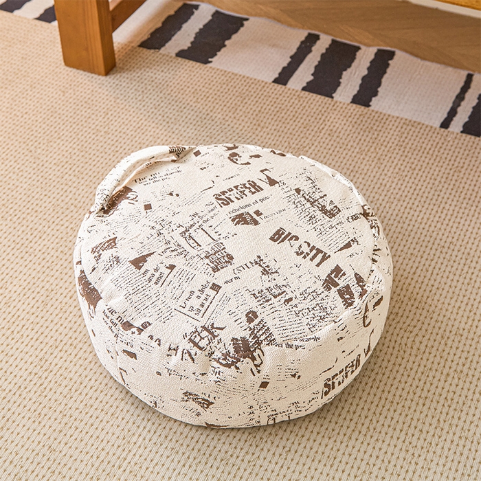 囍莱家纺 2026新款英伦复古懒人坐蹲 牛津棕