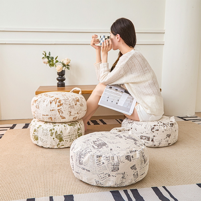 91家纺网 家纺一手货源 找家纺 囍莱家纺 2026新款英伦复古懒人坐蹲 组合图仅供展示