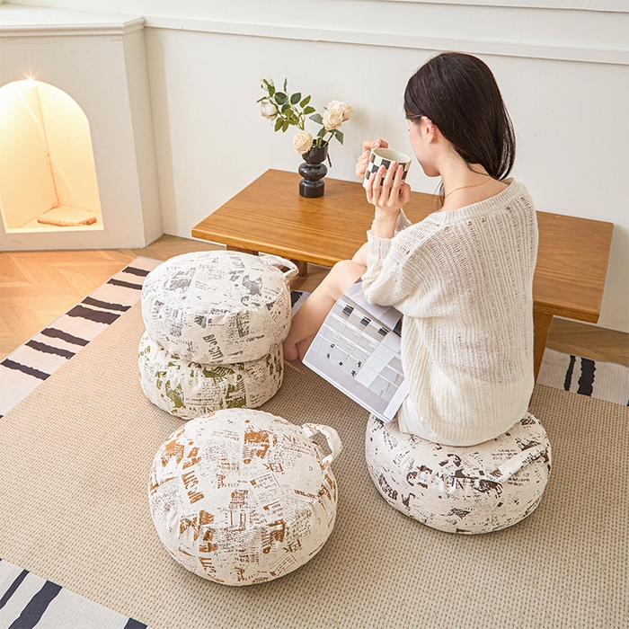 91家纺网 家纺一手货源 找家纺 囍莱家纺 2026新款英伦复古懒人坐蹲 组合图仅供展示