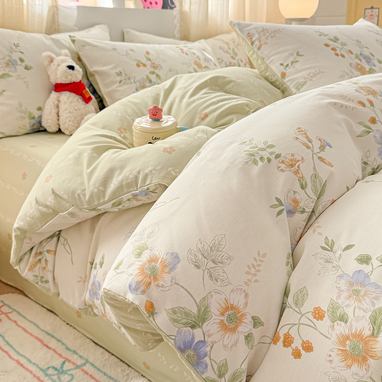 呗旺鹿 2026新款全棉40支12868花草系列四件套 花草集