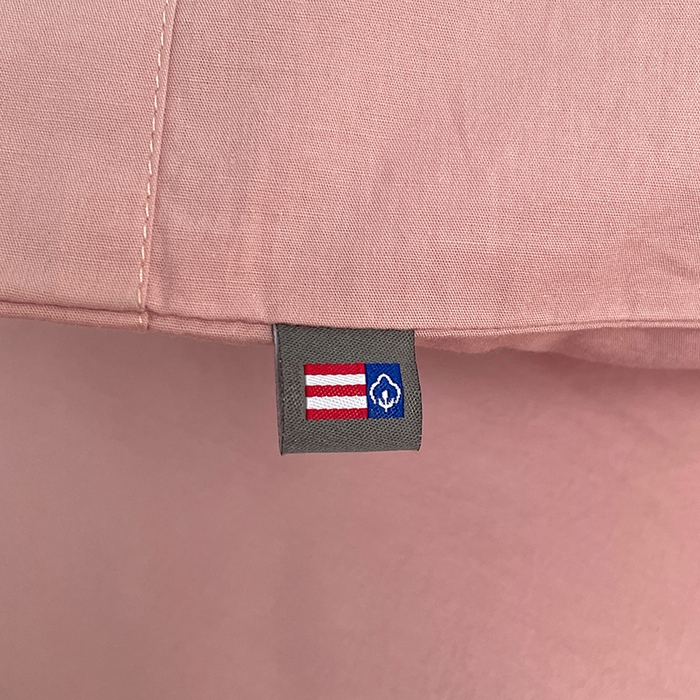 91家纺网 家纺一手货源 找家纺 yyds网供 2026新款A类仿汉麻棉麻纽扣款单品床单被套复古100%水洗棉无印风三件套酒店民宿 纽扣樱岚粉