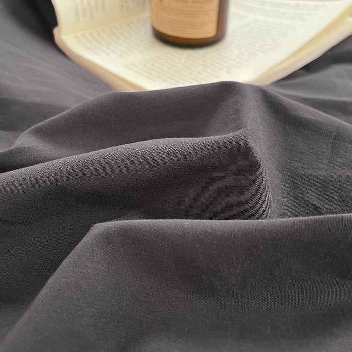 91家纺网 家纺一手货源 找家纺 yyds网供 2026新款A类仿汉麻棉麻纽扣款四件套复古水洗棉无印风三件套酒店民宿 纽扣银幽灰