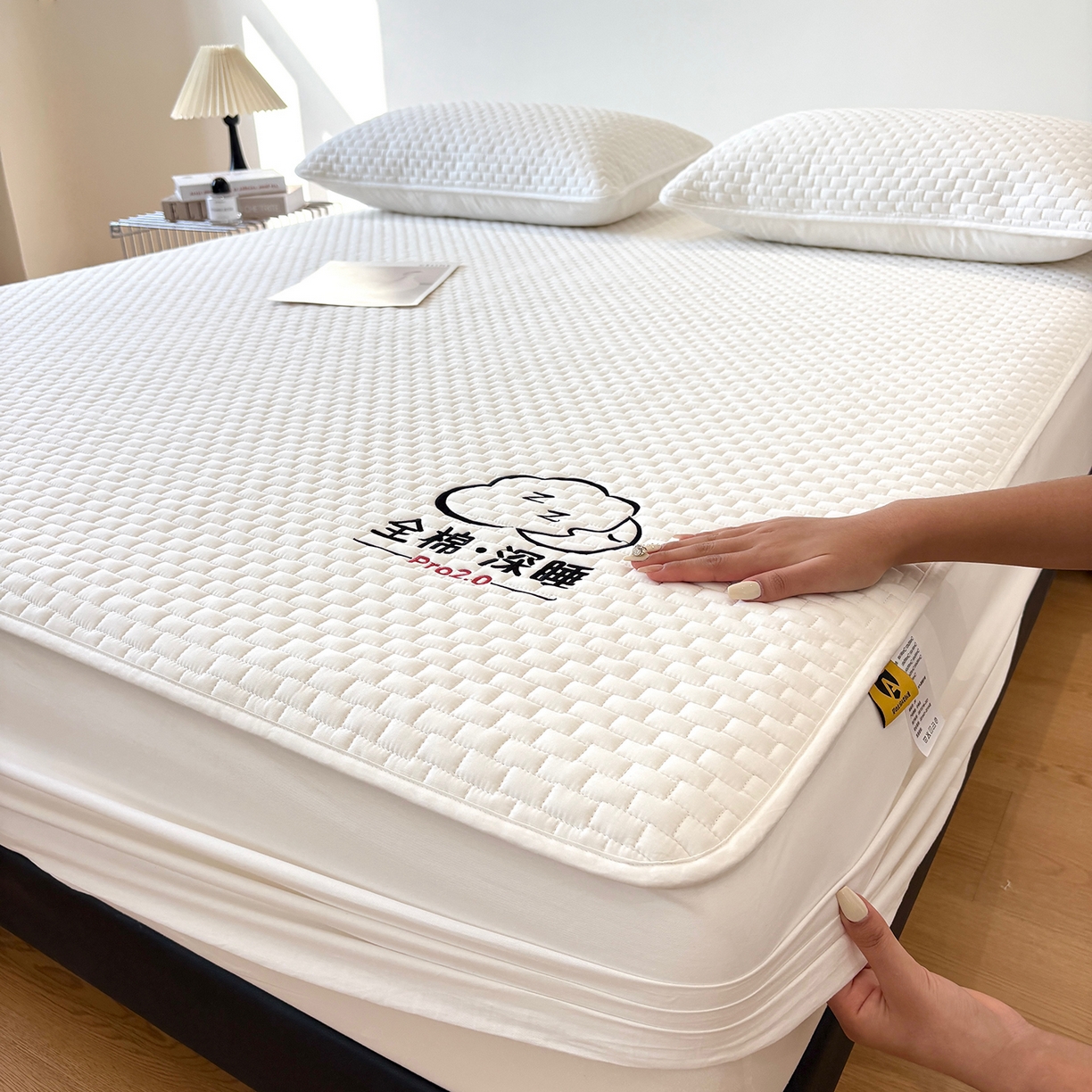 91家纺网 家纺一手货源 找家纺 （总）居眠 2026新款莱尔-全棉深睡夹棉床笠