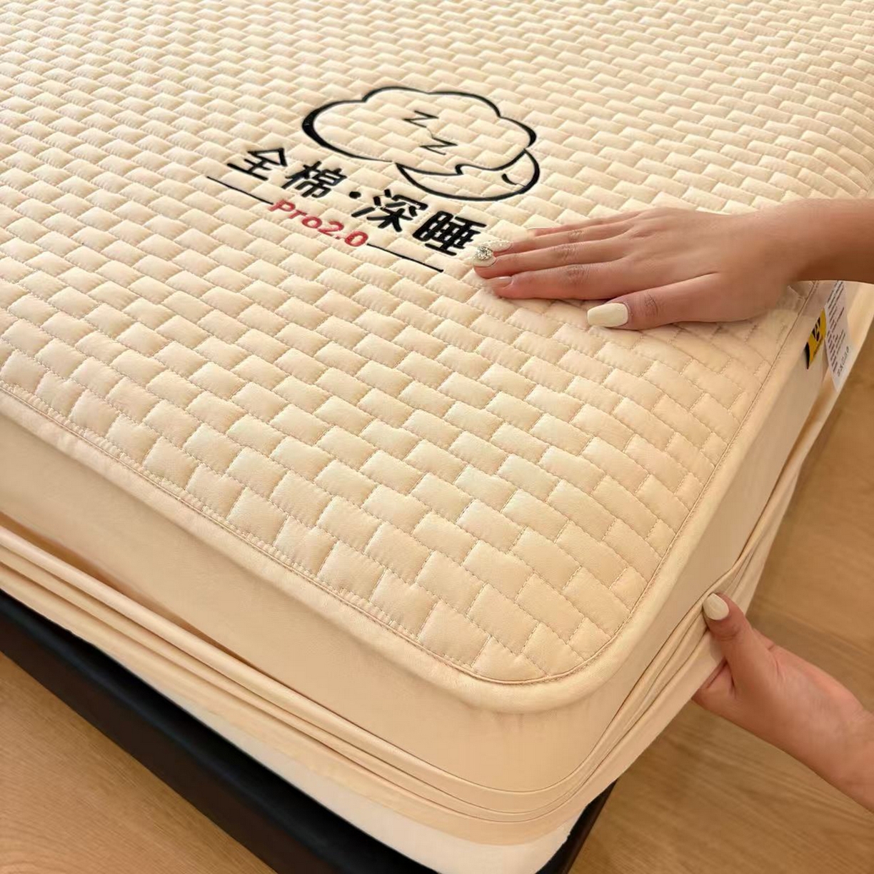 居眠 2026新款莱尔-全棉深睡夹棉床笠 莱尔-卡