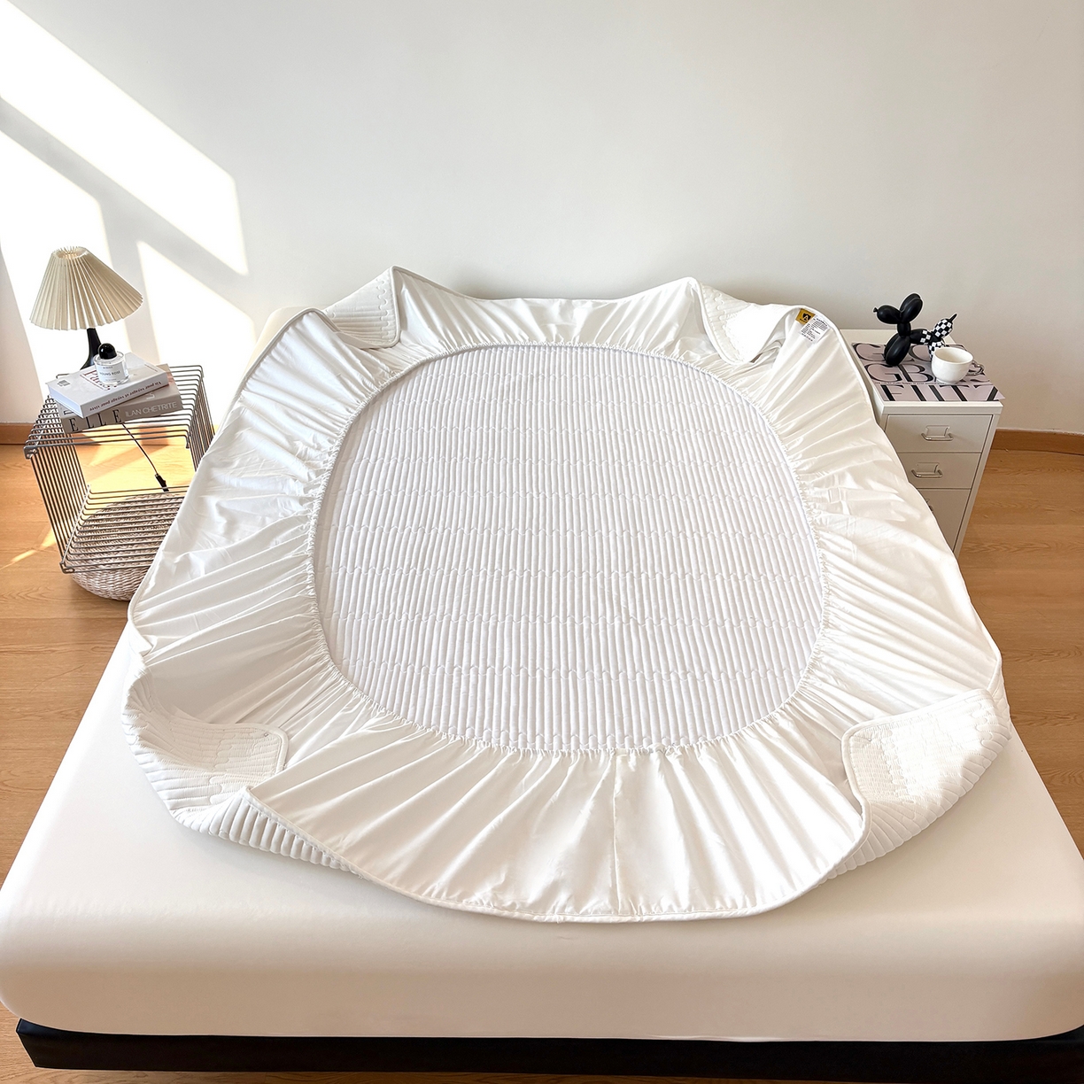 91家纺网 家纺一手货源 找家纺 （总）居眠 2026新款卡米-100全棉深睡夹棉床笠