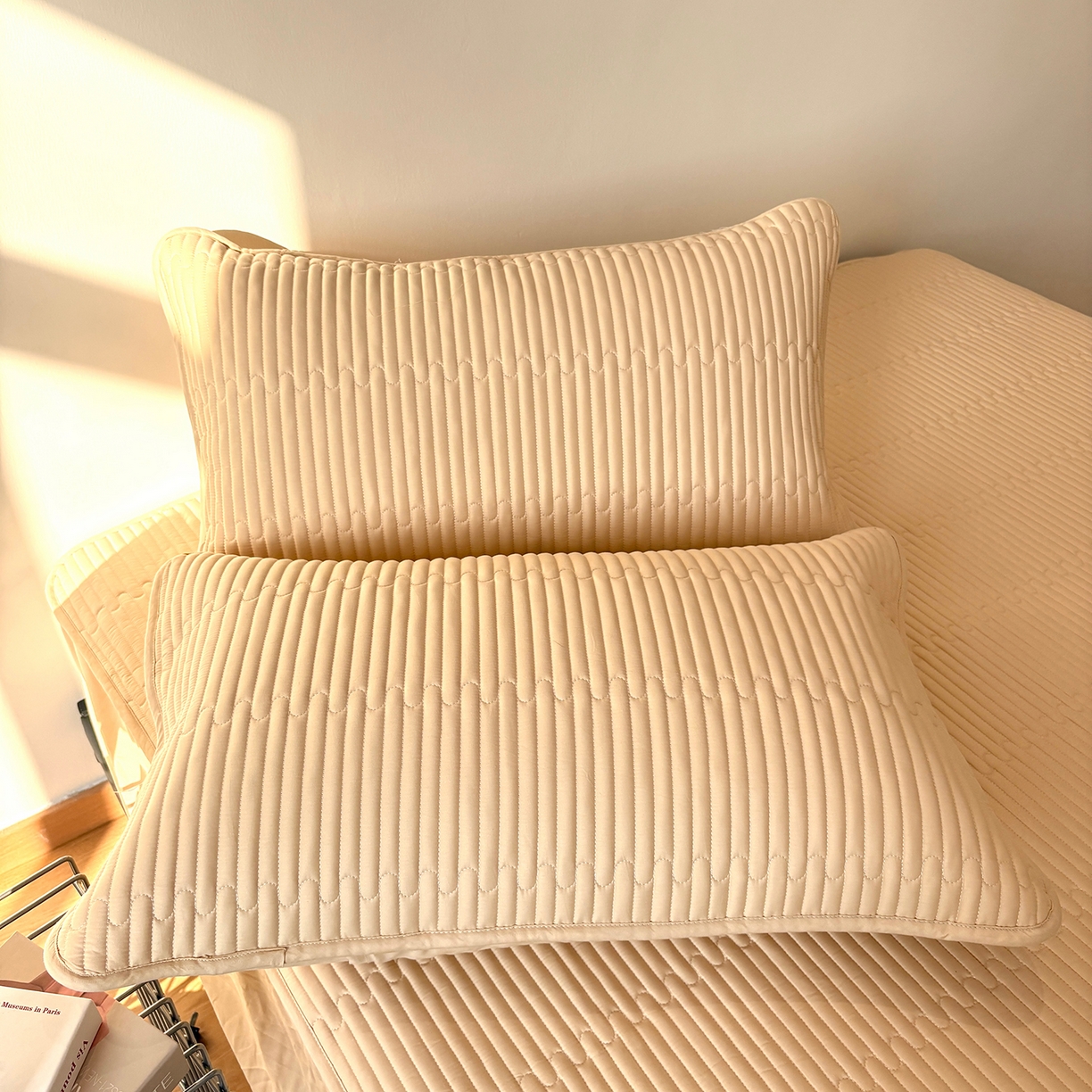 91家纺网 家纺一手货源 找家纺 居眠 2026新款卡米-100全棉深睡夹棉床笠 卡米-卡