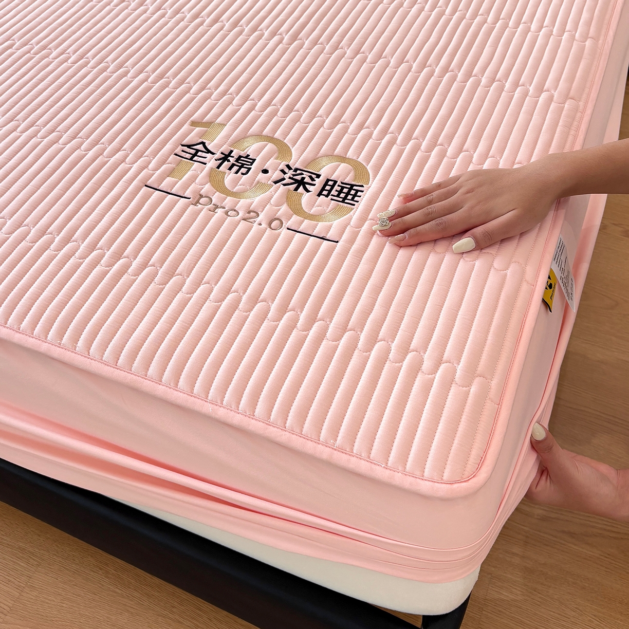 91家纺网 家纺一手货源 找家纺 （总）居眠 2026新款卡米-100全棉深睡夹棉床笠