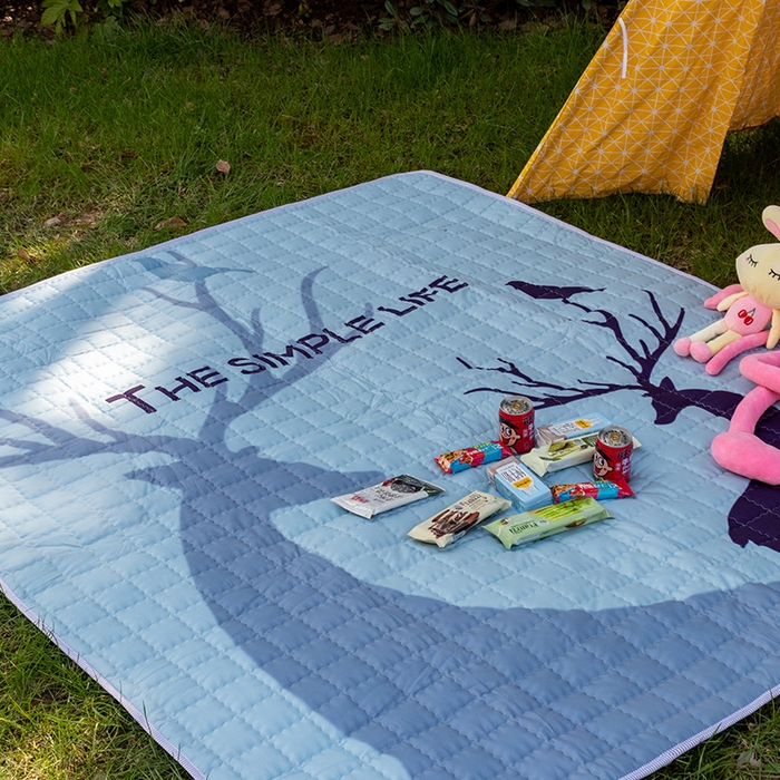 91家纺网 家纺一手货源 找家纺 （总）欣宜家纺 2025新款ins风加厚绗缝防泼水野餐垫