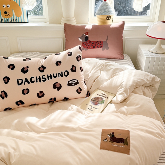 91家纺网 家纺一手货源 找家纺 （总）温眠家纺 2025新款水洗云朵棉（高克重）数码布标四件套