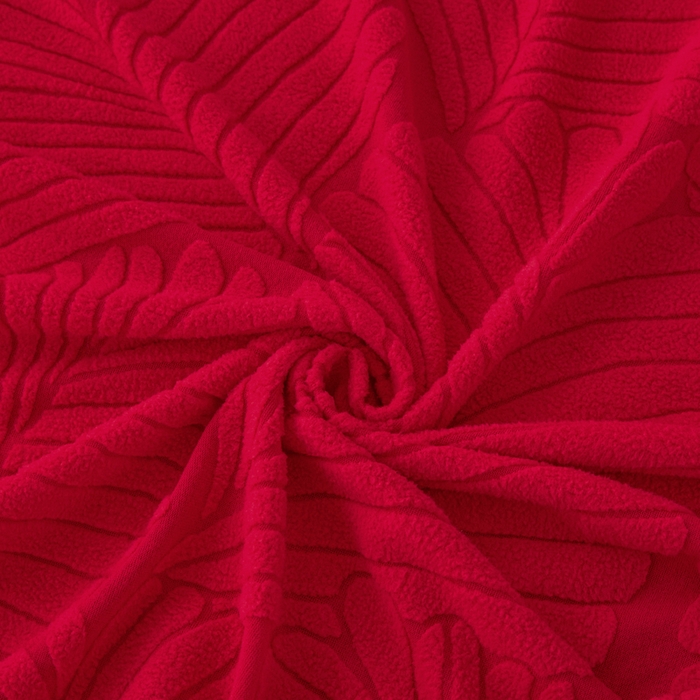 91家纺网 家纺一手货源 找家纺 兴俪韵家纺 2025新款大枫叶裙边沙发床套 大枫叶-大红