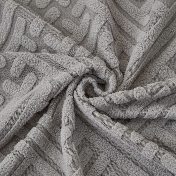 91家纺网 家纺一手货源 找家纺 兴俪韵家纺 2025新款大枫叶裙边沙发床套 非字格-浅灰