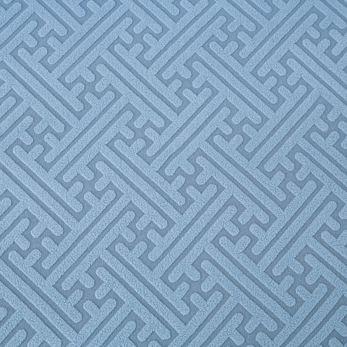 91家纺网 家纺一手货源 找家纺 兴俪韵家纺 2025新款大枫叶裙边沙发床套 非字格-天空蓝