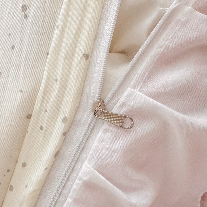 91家纺网 家纺一手货源 找家纺 温眠家纺 2025新款水洗云朵棉韩式INS减龄花边款四件套 蛋糕仔仔