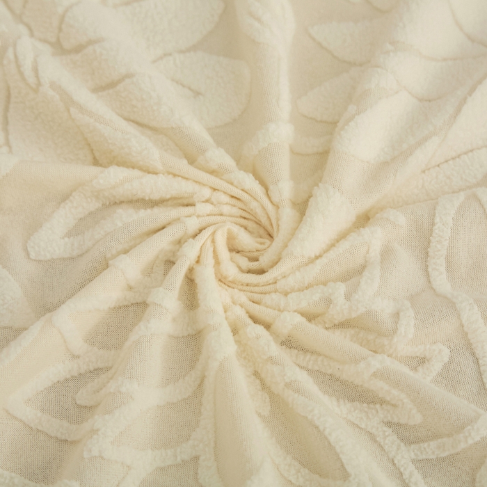 91家纺网 家纺一手货源 找家纺 兴俪韵家纺 2025新款大枫叶裙边沙发床套 太阳花-米黄2