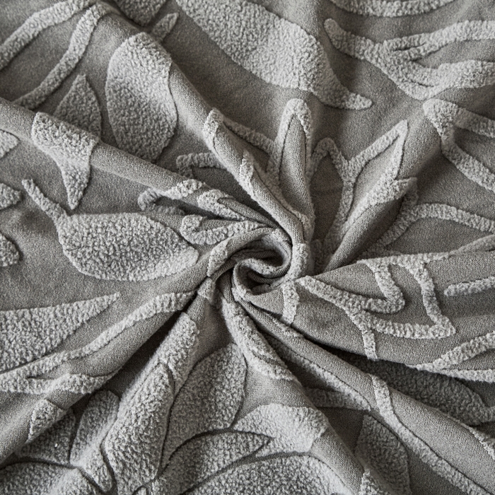 91家纺网 家纺一手货源 找家纺 兴俪韵家纺 2025新款大枫叶裙边沙发床套 太阳花-浅灰