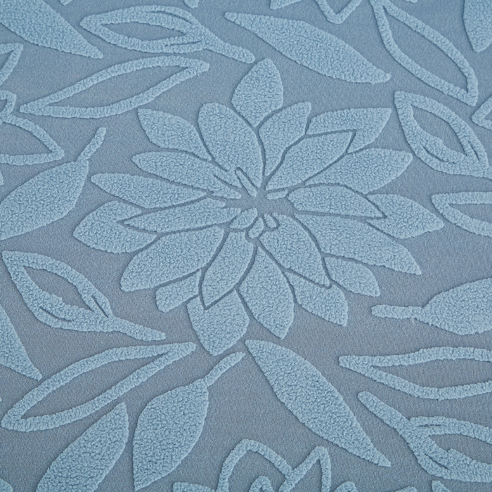 91家纺网 家纺一手货源 找家纺 兴俪韵家纺 2025新款大枫叶裙边沙发床套 太阳花-天空蓝