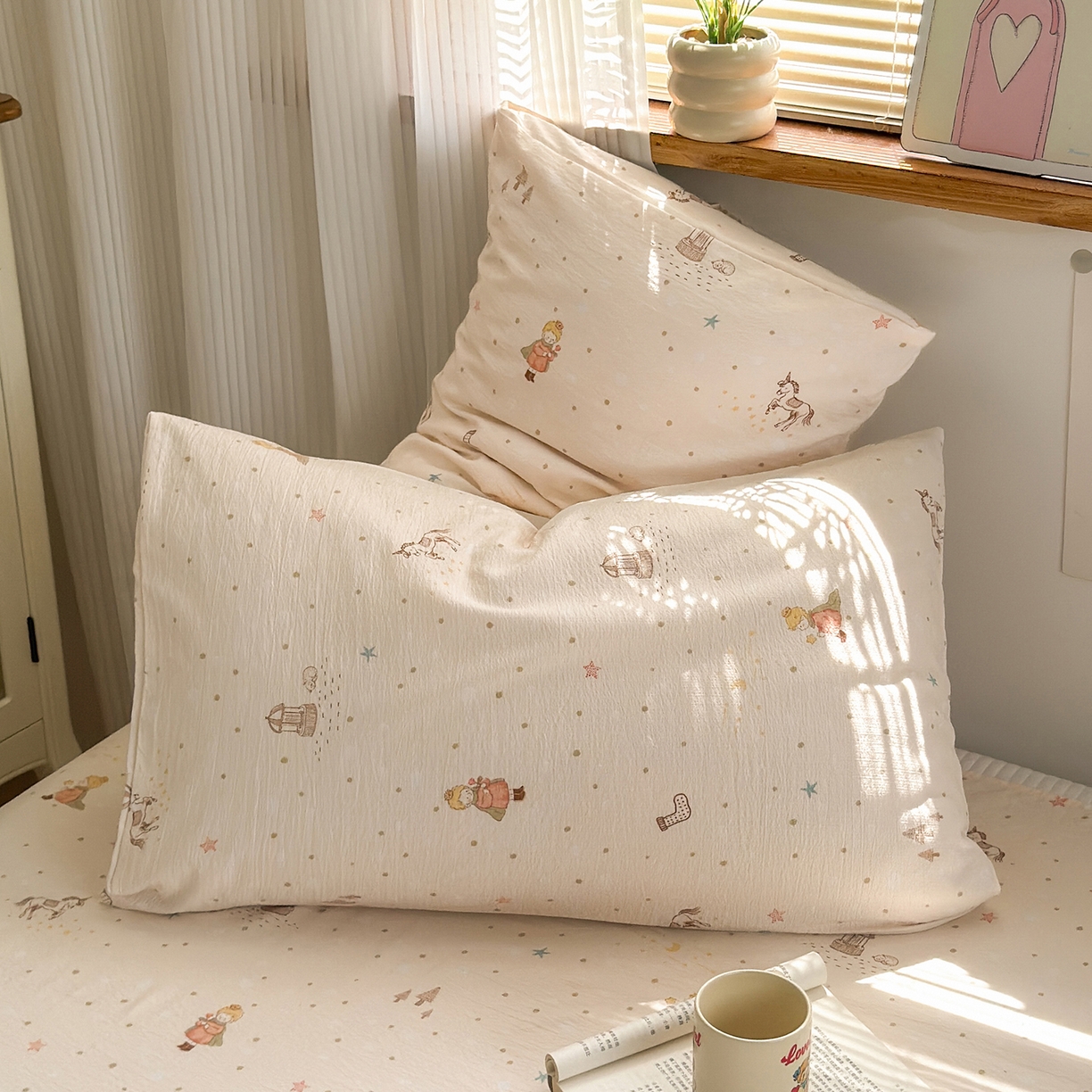 91家纺网 家纺一手货源 找家纺 沐芷 2026 【提供买家秀】双层纱A类黑色小花边单床单/床单三件套 被单 小王子