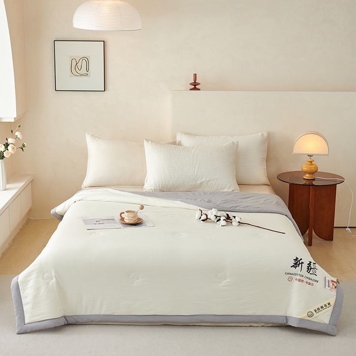 91家纺网 家纺一手货源 找家纺 （总）温眠家纺 2025新款水洗棉新疆棉花被