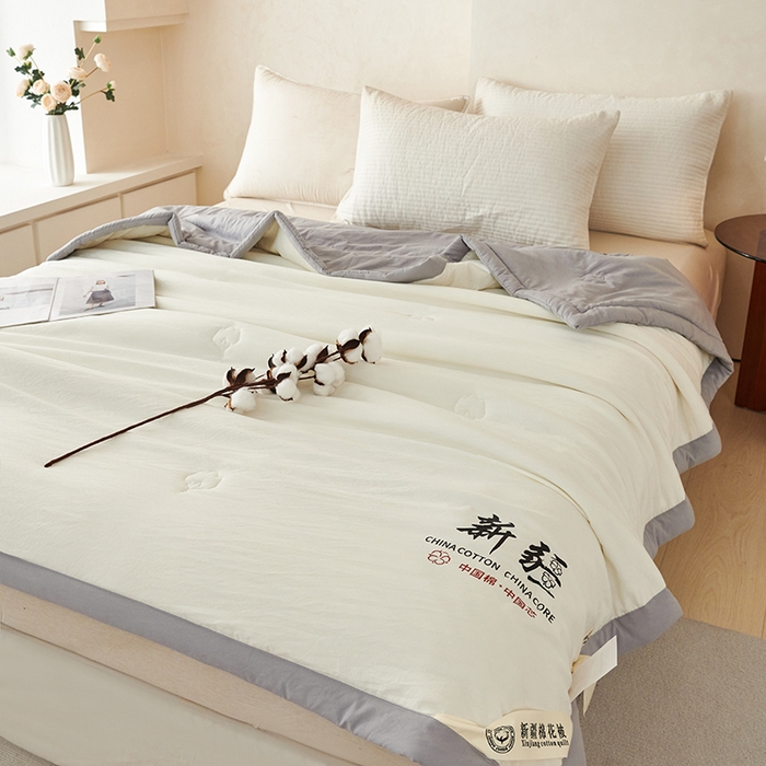 91家纺网 家纺一手货源 找家纺 （总）温眠家纺 2025新款水洗棉新疆棉花被