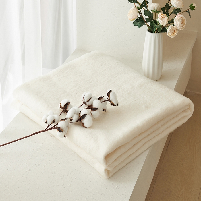 91家纺网 家纺一手货源 找家纺 温眠家纺 2025新款水洗棉新疆棉花被 双面白