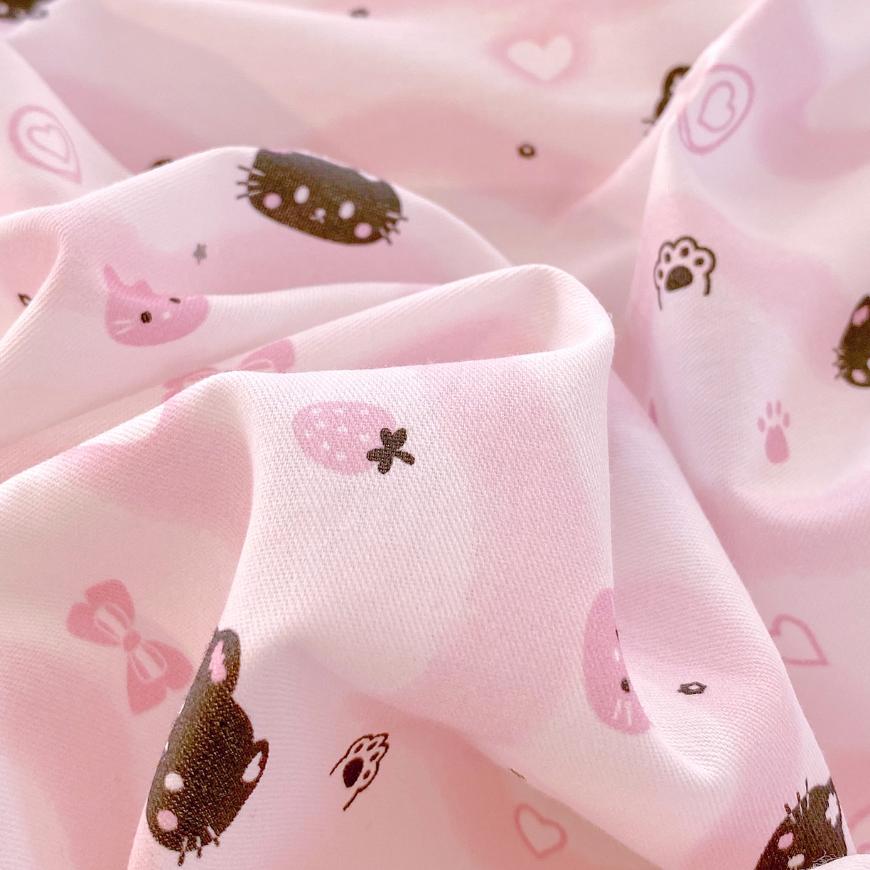 91家纺网 家纺一手货源 找家纺 小懒猪 2026新款北欧风高支高密全棉纯棉四件套（提供买家秀） 粉喵甜梦