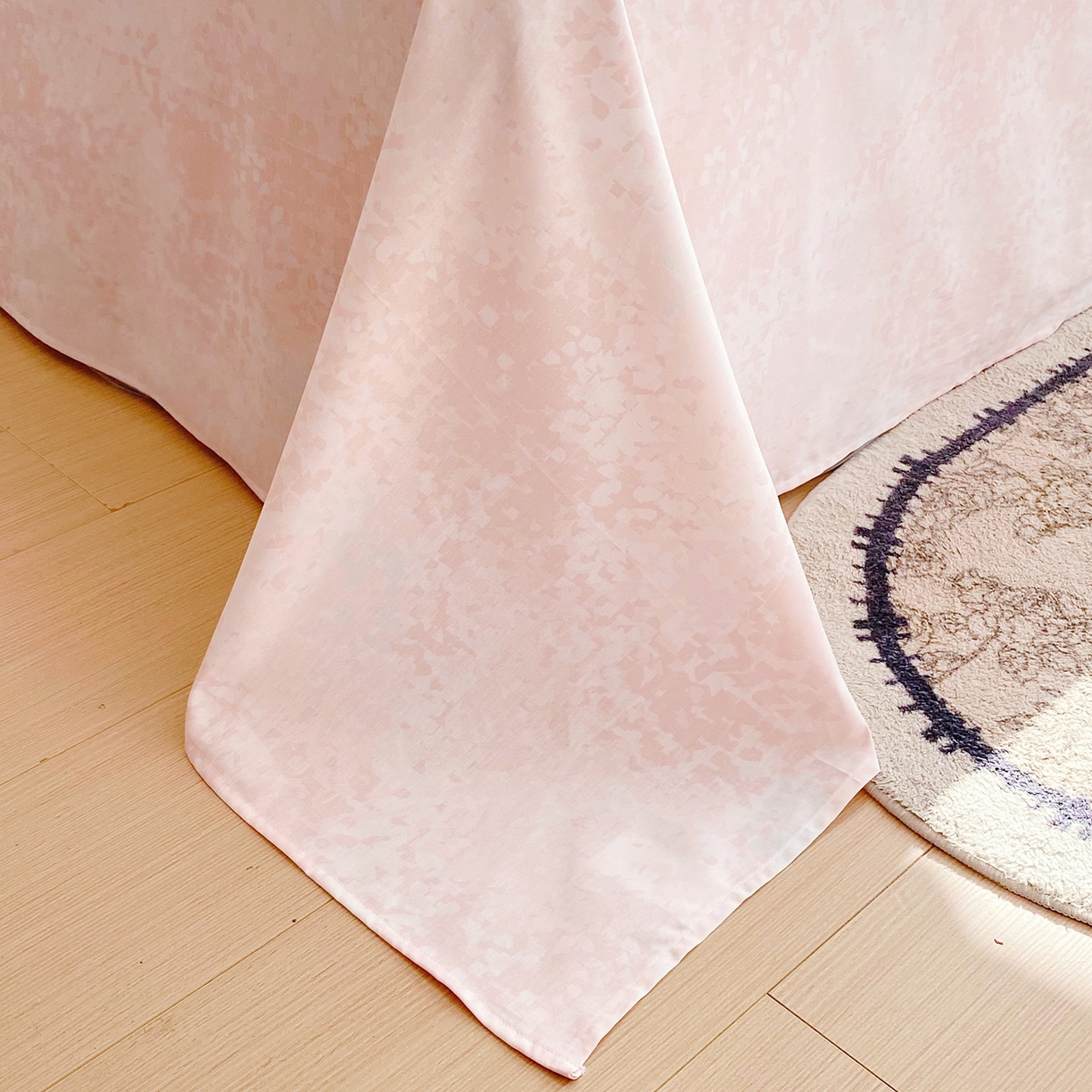 91家纺网 家纺一手货源 找家纺 小懒猪 2026新款北欧风高支高密全棉纯棉四件套（提供买家秀） 漫彩花韵