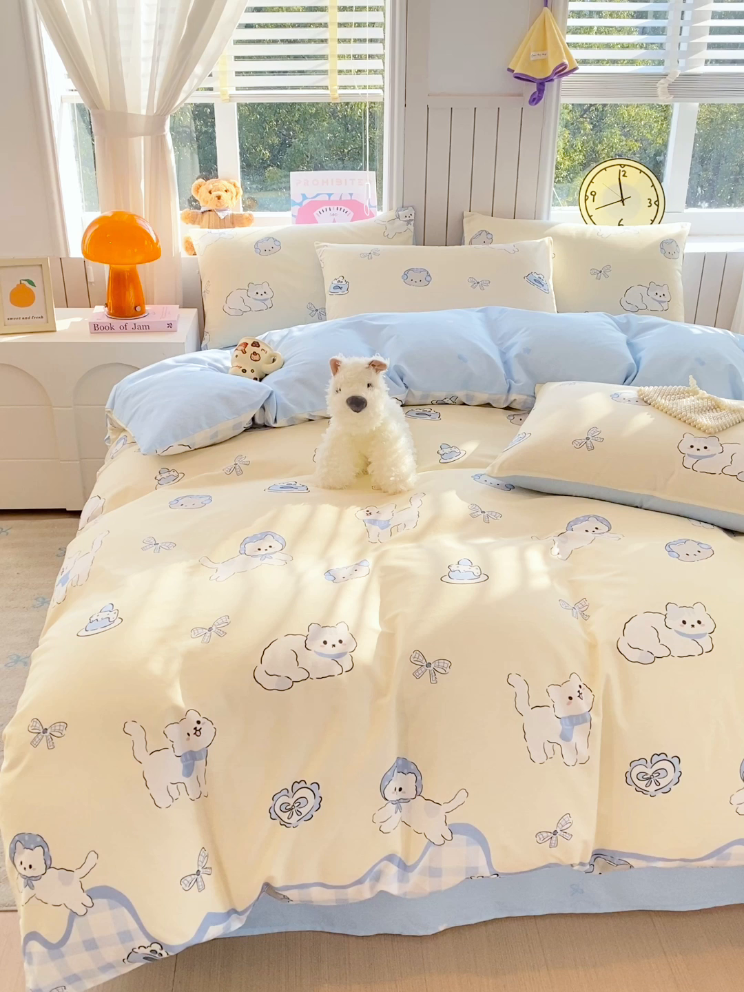 91家纺网 家纺一手货源 找家纺 小懒猪 2026新款北欧风高支高密全棉纯棉四件套（提供买家秀） 喵语时光