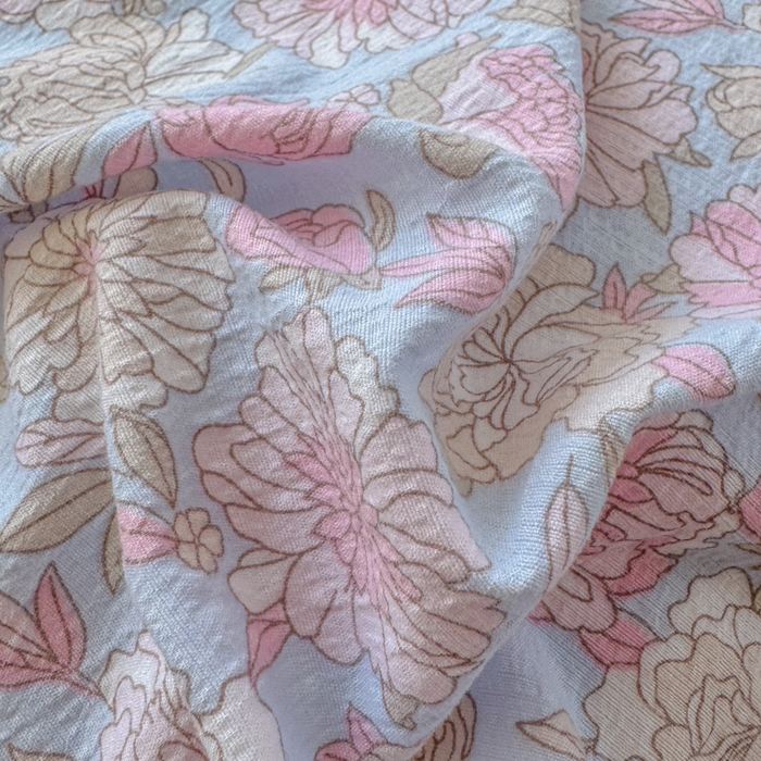 91家纺网 家纺一手货源 找家纺 温眠家纺 2025直播新款云感双层纱镂空花边四件套 蓝萱