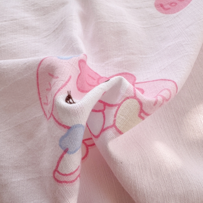 91家纺网 家纺一手货源 找家纺 温眠家纺 2025直播新款云感双层纱镂空花边四件套 莓乐蒂