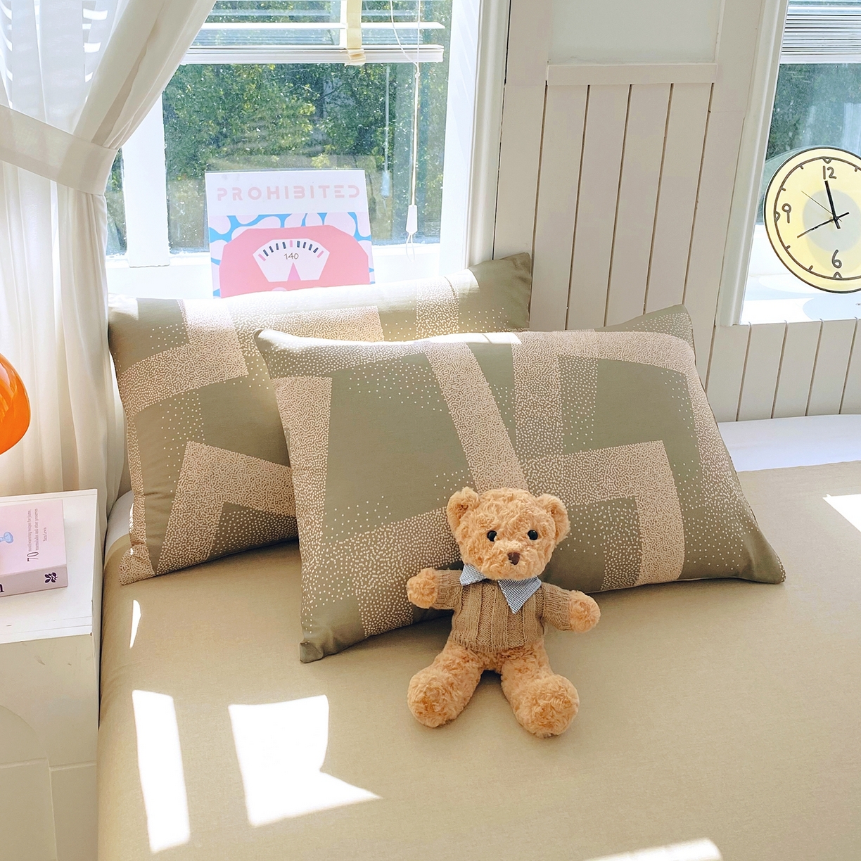 91家纺网 家纺一手货源 找家纺 小懒猪 2026新款北欧风高支高密全棉纯棉四件套（提供买家秀） 素律