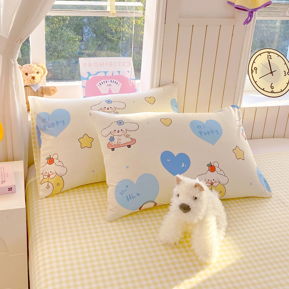 91家纺网 家纺一手货源 找家纺 小懒猪 2026新款北欧风高支高密全棉纯棉四件套（提供买家秀） 童梦汪旅