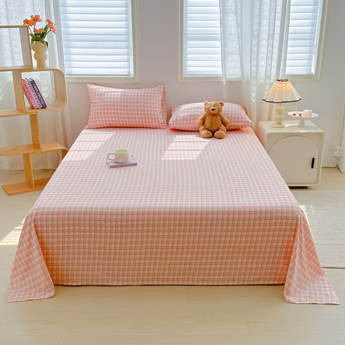 91家纺网 家纺一手货源 找家纺 （总）温眠家纺 2025新款水洗棉色织单床单系列-单枕套