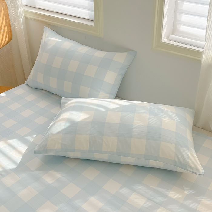 91家纺网 家纺一手货源 找家纺 （总）温眠家纺 2025新款水洗棉色织单床单系列-单枕套