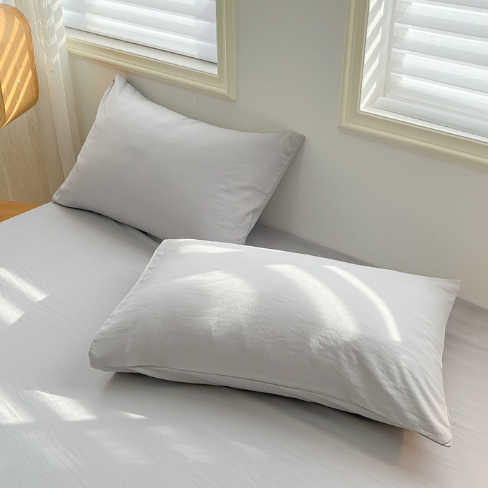 91家纺网 家纺一手货源 找家纺 （总）温眠家纺 2025新款水洗棉色织单床单系列-单枕套