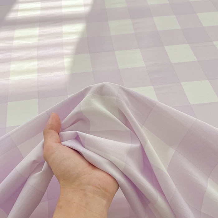 91家纺网 家纺一手货源 找家纺 温眠家纺 2025新款水洗棉色织单床单系列-单枕套 奶酪葡萄