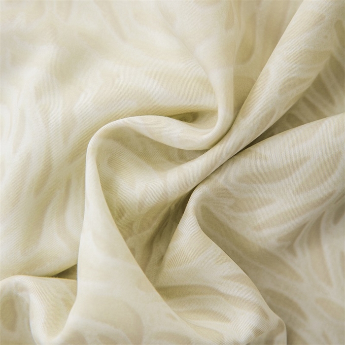 91家纺网 家纺一手货源 找家纺 恩和家纺 2026新款50s莱赛尔天丝床盖被轻奢撞色款四件套 绽放 浅绿