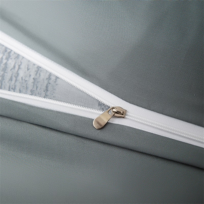 91家纺网 家纺一手货源 找家纺 恩和家纺 2026新款50s莱赛尔天丝床盖被轻奢撞色款四件套 宁静 蓝